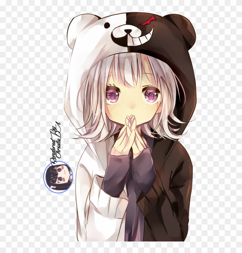 Hooded Anime Girl Render - Cosplay Danganronpa Super Dangan Ronpa Monokuma Men #788443