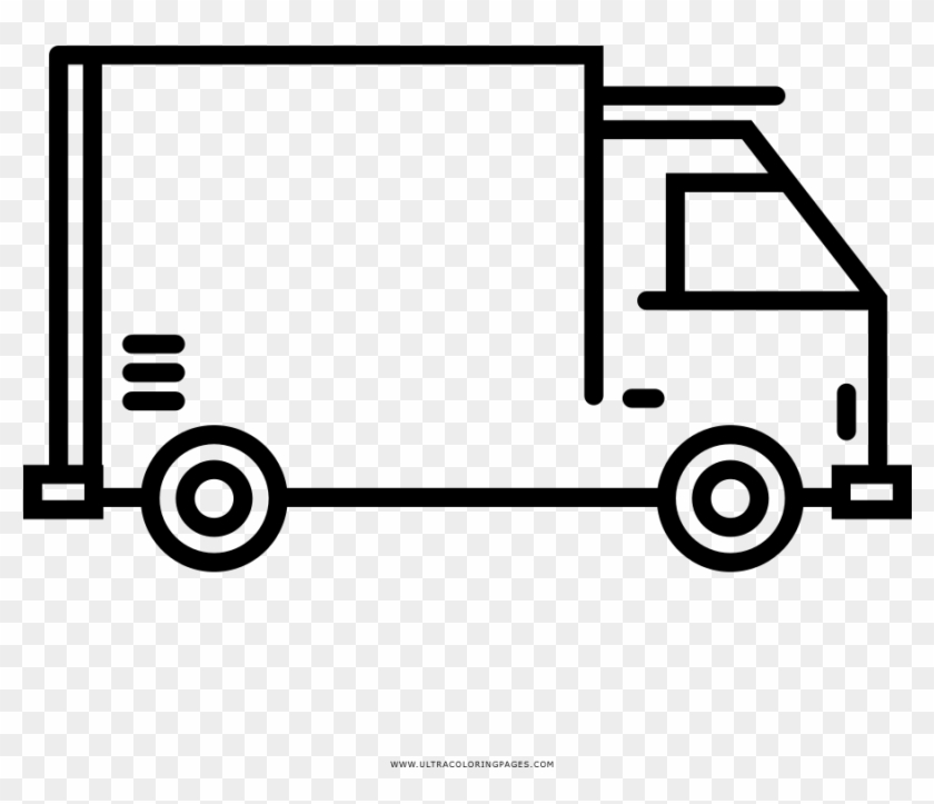 Delivery Truck Coloring Page - Camion Reparto Dibujo #788464