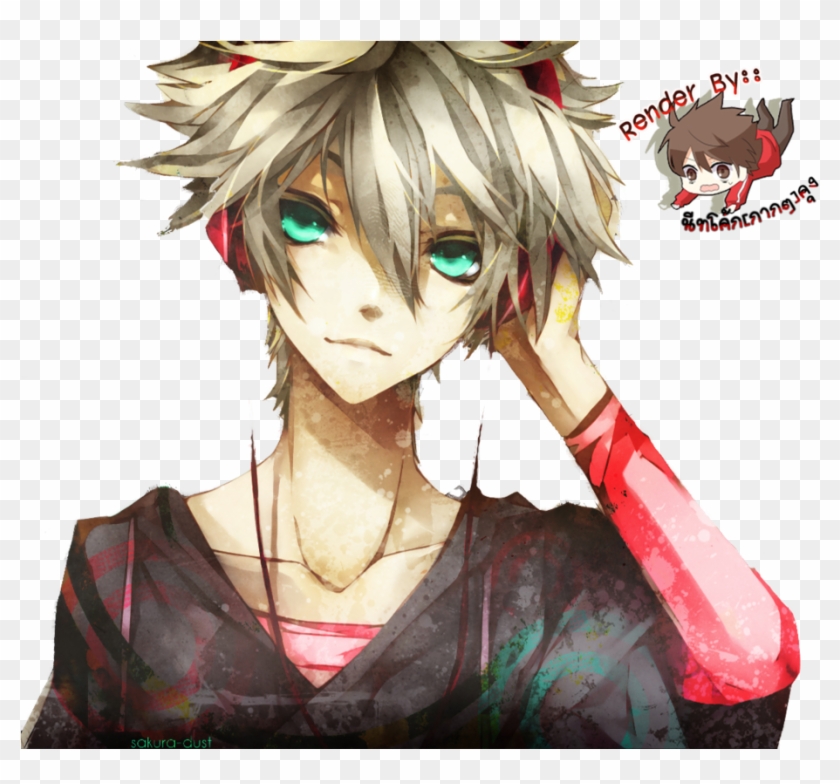 Anime Guy Render By Hohoemi Happi - Anime Boy With Blonde Hair - Free  Transparent PNG Clipart Images Download