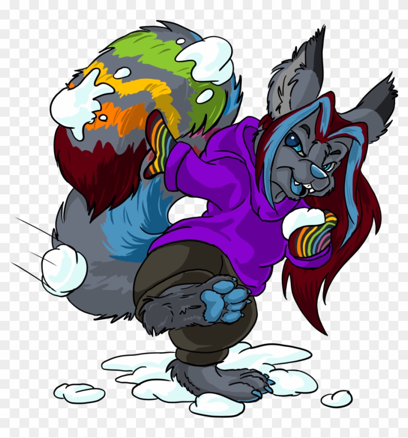 Snowball Fight Fluffy Bloodfang - Cartoon #788718