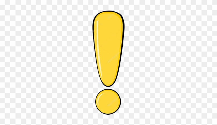 Exclamation Mark Yellow Cartoon - Yellow Exclamation Mark Png #788770