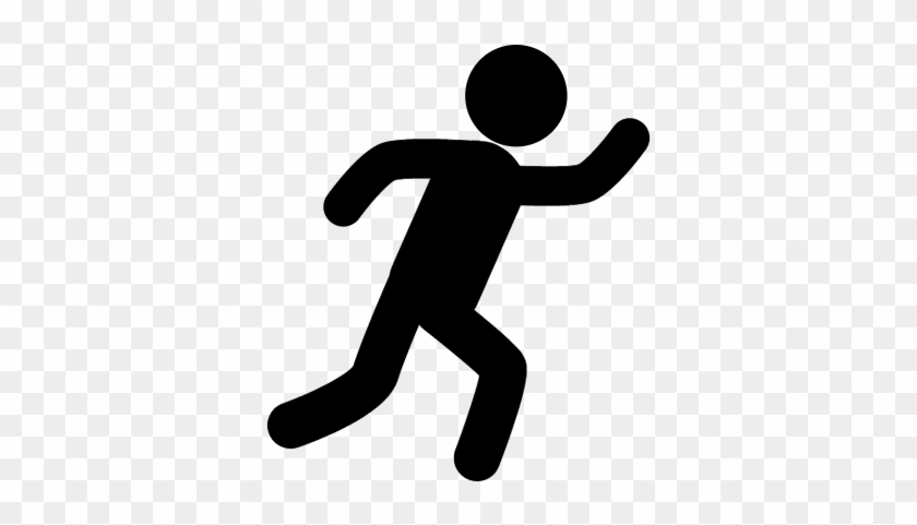 Runner Silhouette Vector - Human Icon Run Png #788791