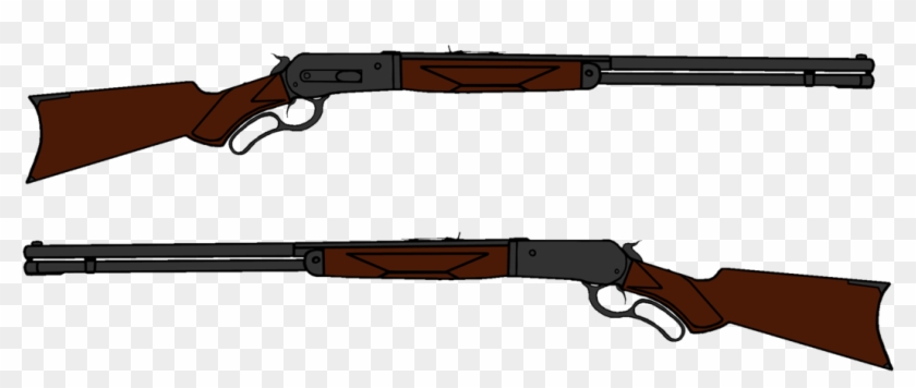 Winchester Lever Action Rifles Clipart - Lever Action Rifle Drawing #788842