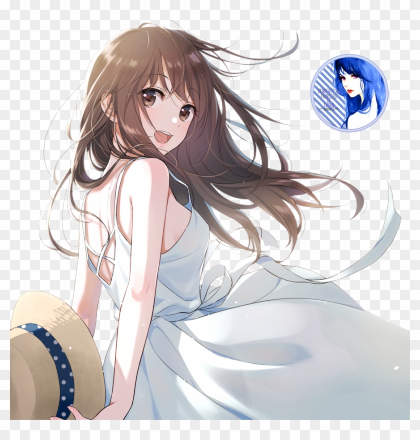 Explore Kawaii Art, Kawaii Anime And More Girl Render - Anime Girl Dress On Beach #788900