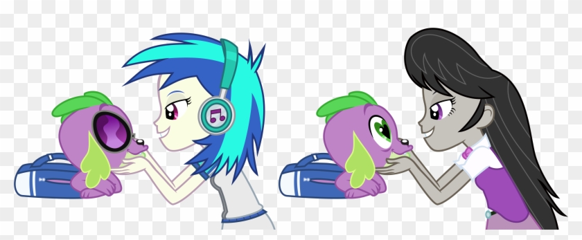 Spike Gets All The Equestria Girls - Equestria Girls Vinyl Scratch #788935