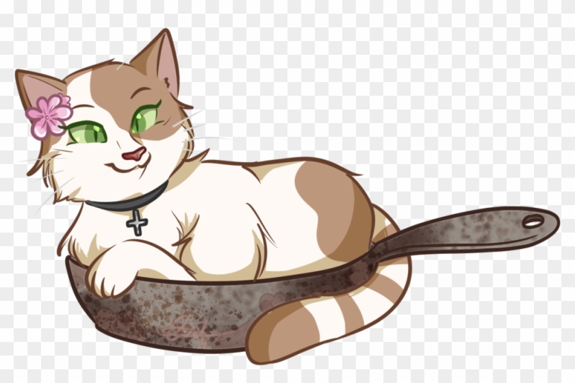 Kitty In A Frying Pan By Smartasticalart - Cartoon #788937