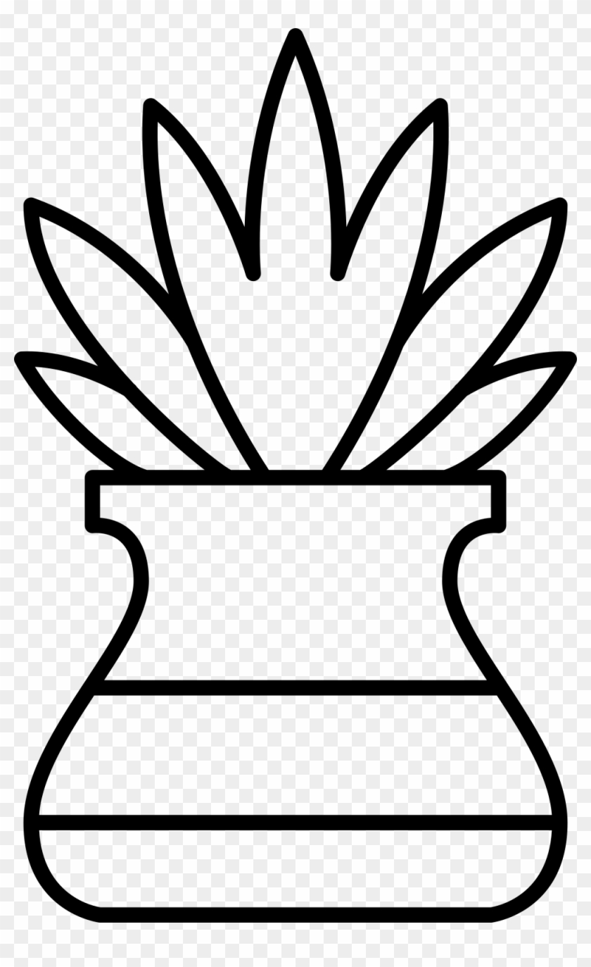 Potted Plant Coloring Page - Planta En Maceta Para Colorear #788965