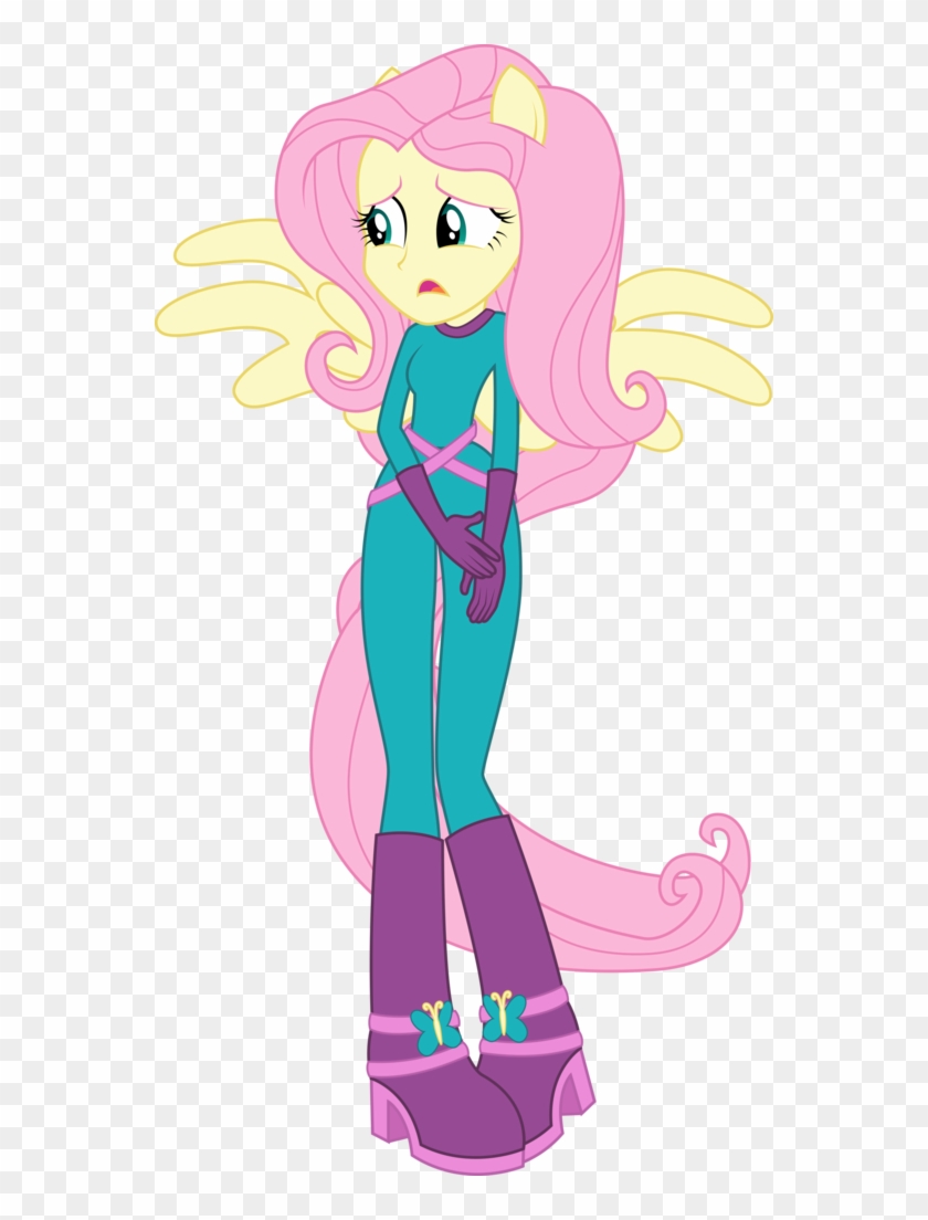 You Can Click Above To Reveal The Image Just This Once, - Mlp Power Ponies Fluttershy #788984