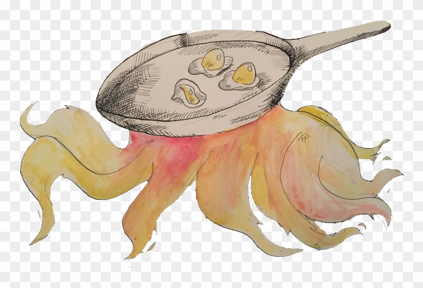 Frying Cephalopod By Cambriankaiju - Illustration #789024