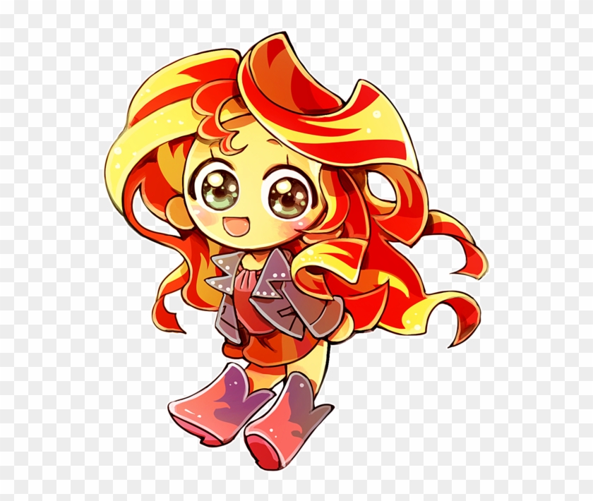 Mlp Chibi Sunset - Mlp Eg Sunset Shimmer Chibi #789046