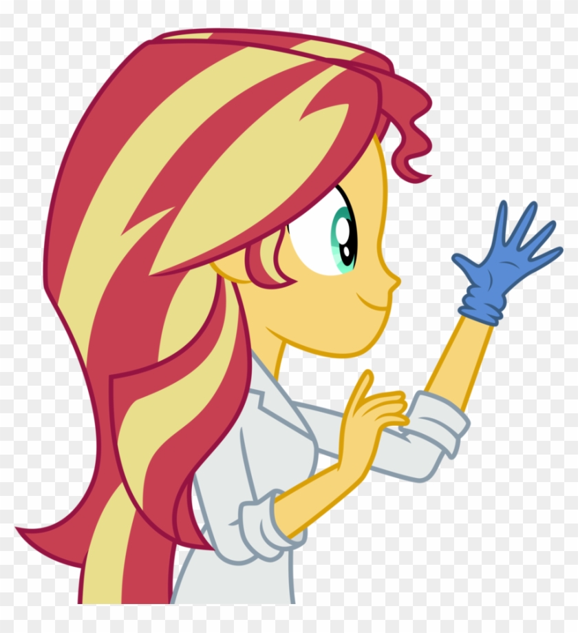 Mlp Sunset Shimmer Vector - Sunset Shimmer Scientist #789104