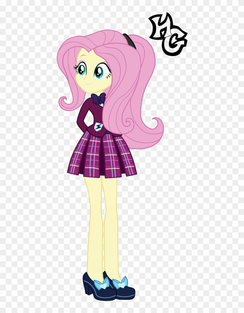 You Can Click Above To Reveal The Image Just This Once, - Equestria Girls Crystal Prep Fluttershy #789110