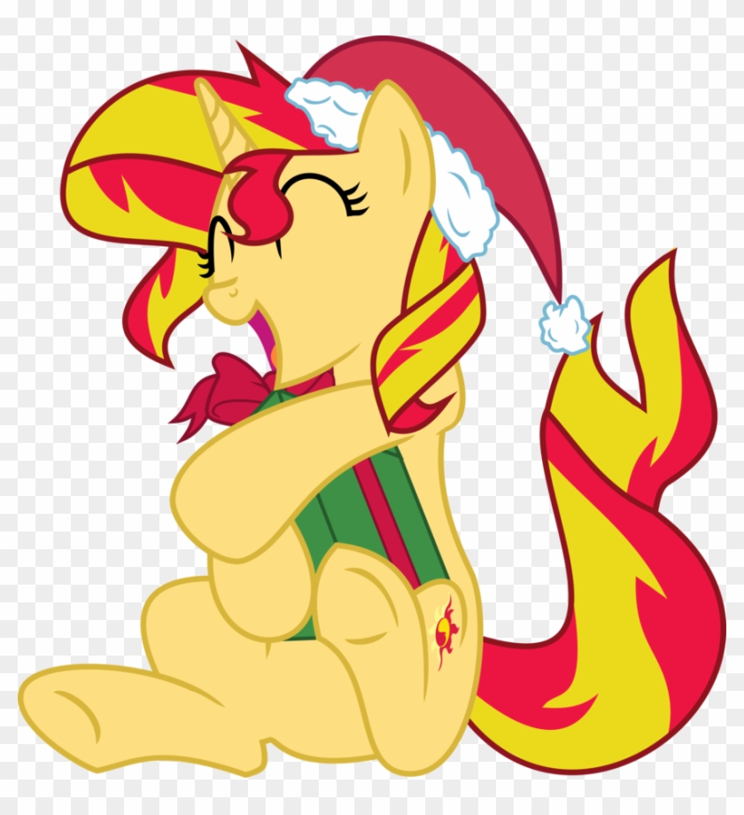 Mlp Sunset Shimmer Vector Pony - Mlp Christmas Ponies #789160