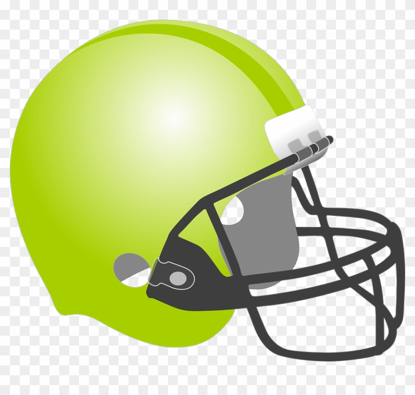 Cartoon Football Helmet And Football #789227