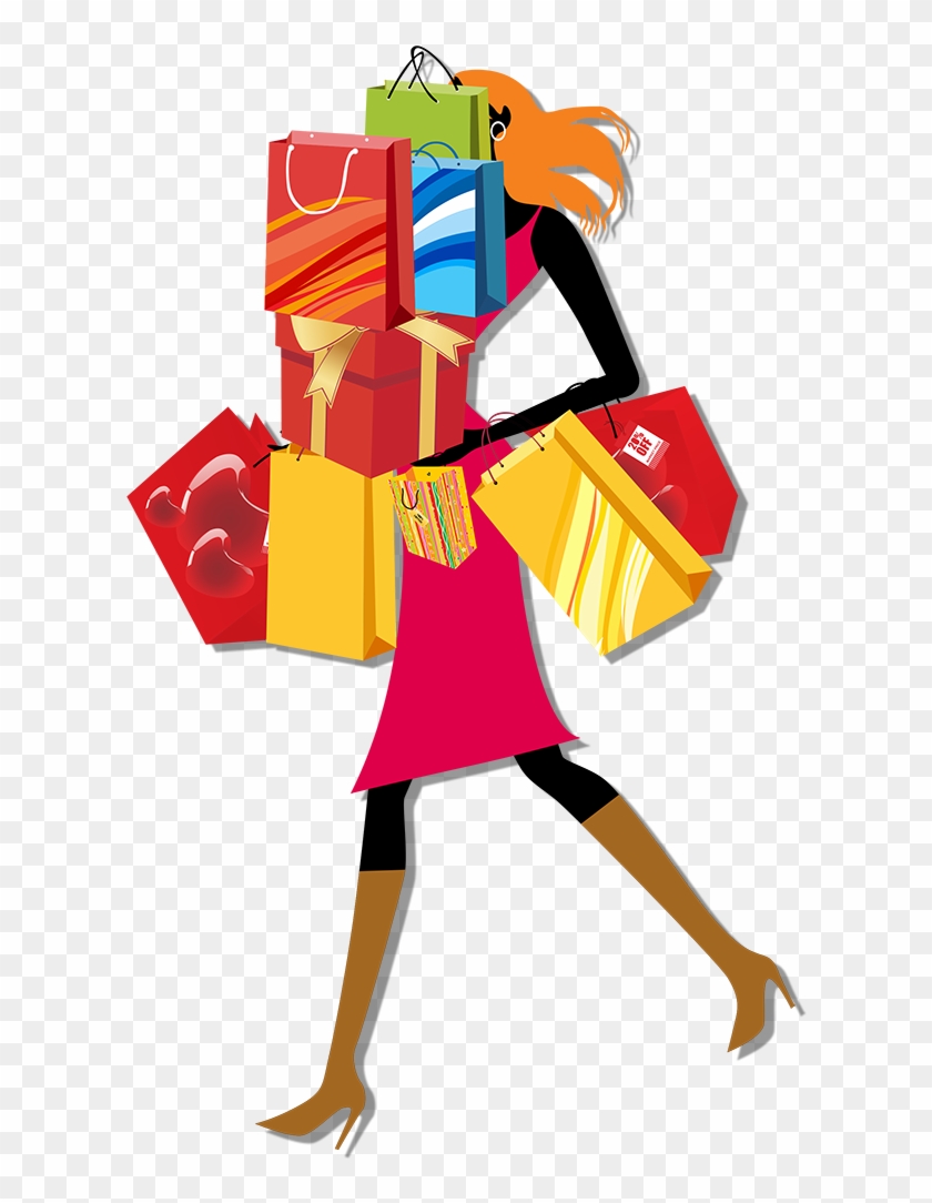 Shopping Bag Woman Clip Art - Crazy Sale #789397