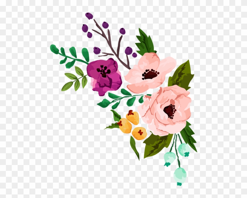 ***please Note That I Do Not Freeze Dry Flowers Because - Pink Floral Clip Art #789495