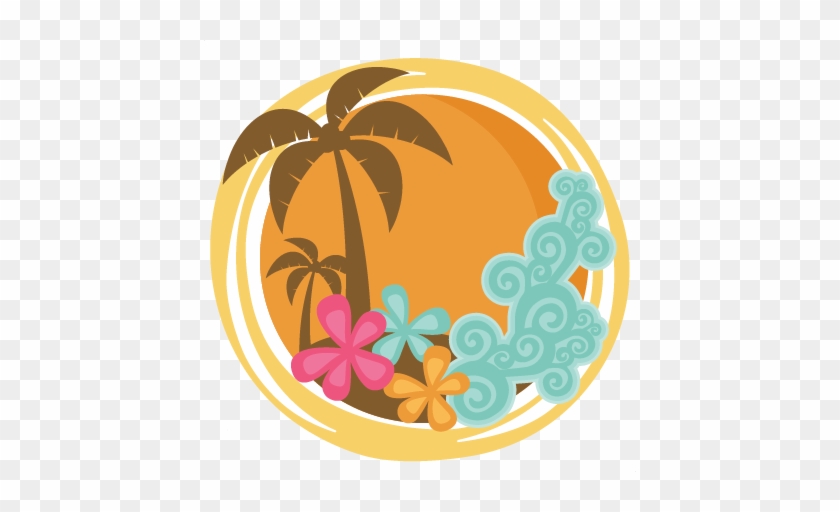 Dailyy Freebie Miss Kate Cuttables Tropical Sunset - Tropical Bliss Clipart #789592