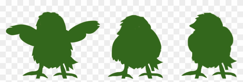 Chicken Silhouette Green Illustration - Chicken Silhouette Green Illustration #790008