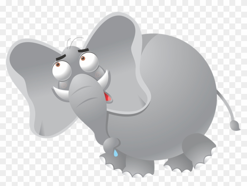 Funny Clipart Elephant - Funny Elephant Png #789777