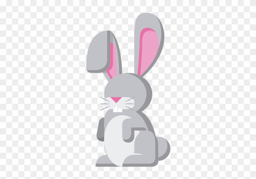 Cute Cartoon Rabbit Isolated On White Background - Rabbit #789796
