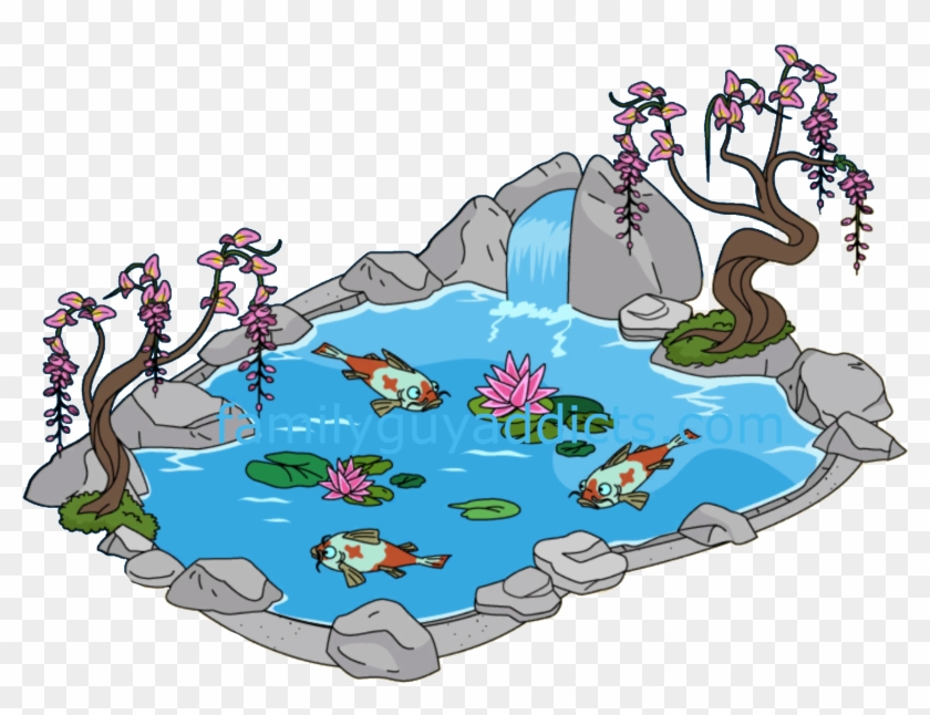 Pond Clipart Koi Pond - Koi Pond Clipart #789998