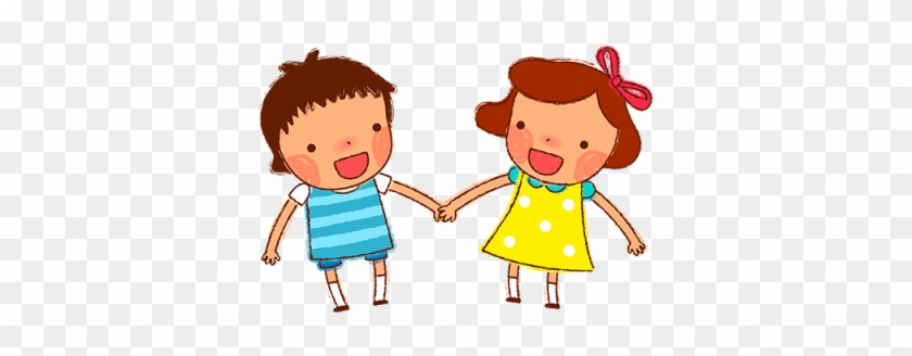 Handleless Children, Children, Cartoons, Vectors Png - Friends Holding Hands Clipart #790046