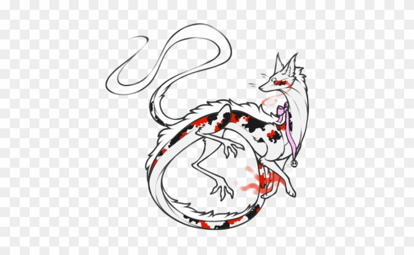 Koi Dragon Fox Ota Illustration Free Transparent Png Clipart Images Download