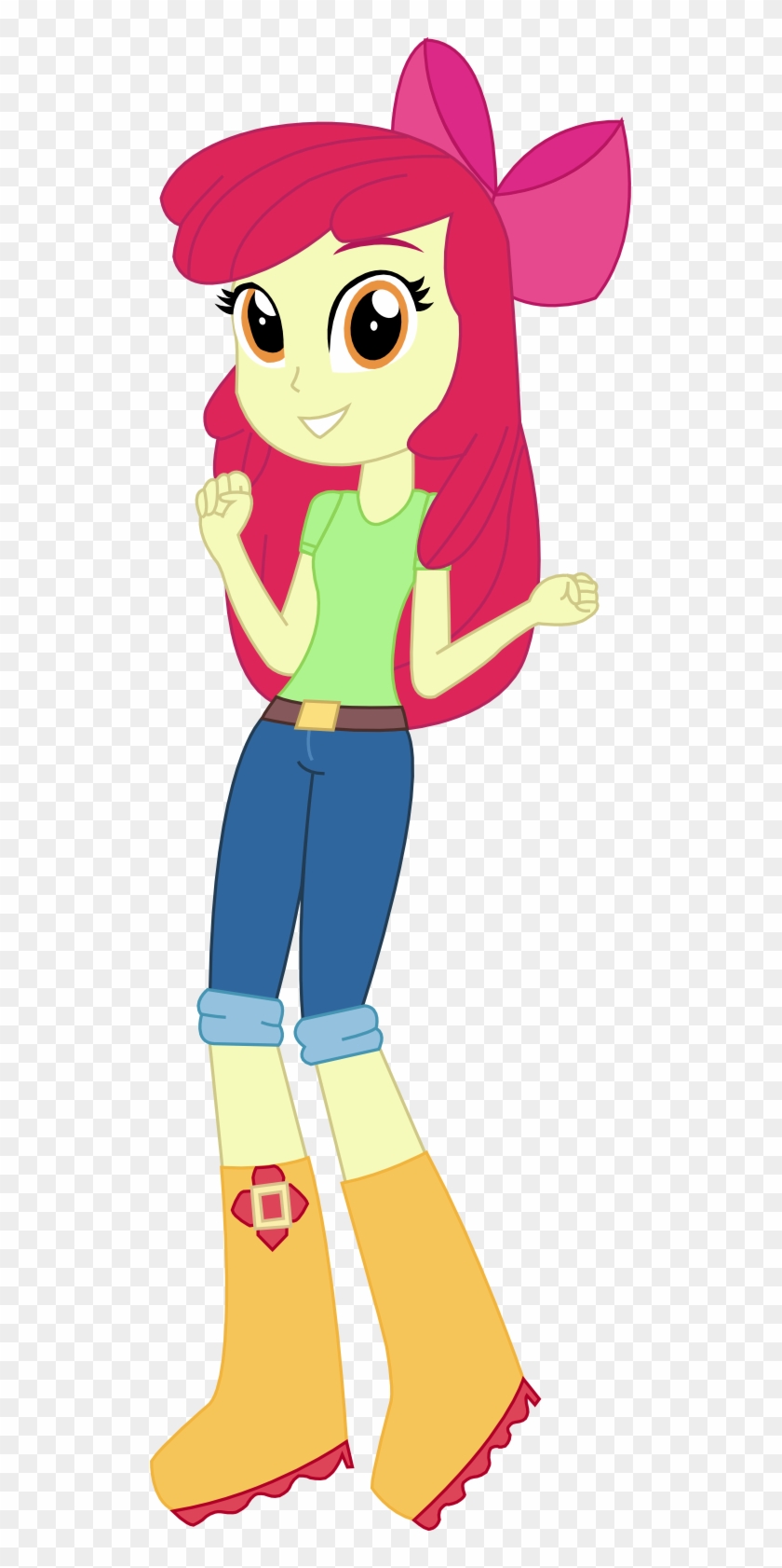 Rainbow Dash Vector Standing For Kids - My Little Pony Equestria Girls Apple Bloom #790065