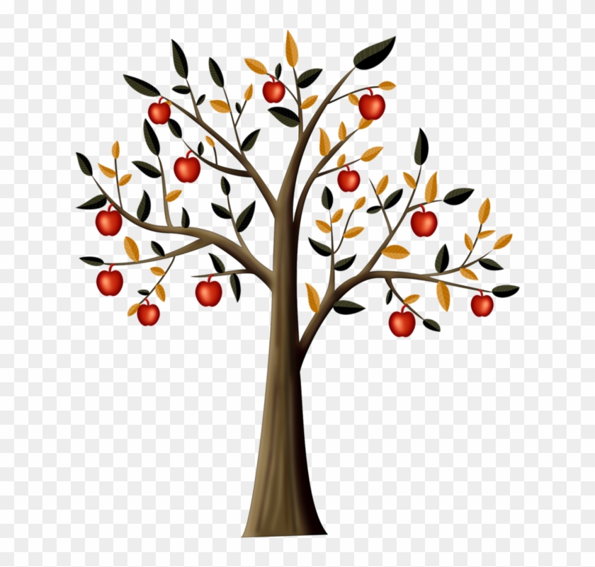Drawing Tree Apple Clip Art - Drawing Tree Apple Clip Art #790188