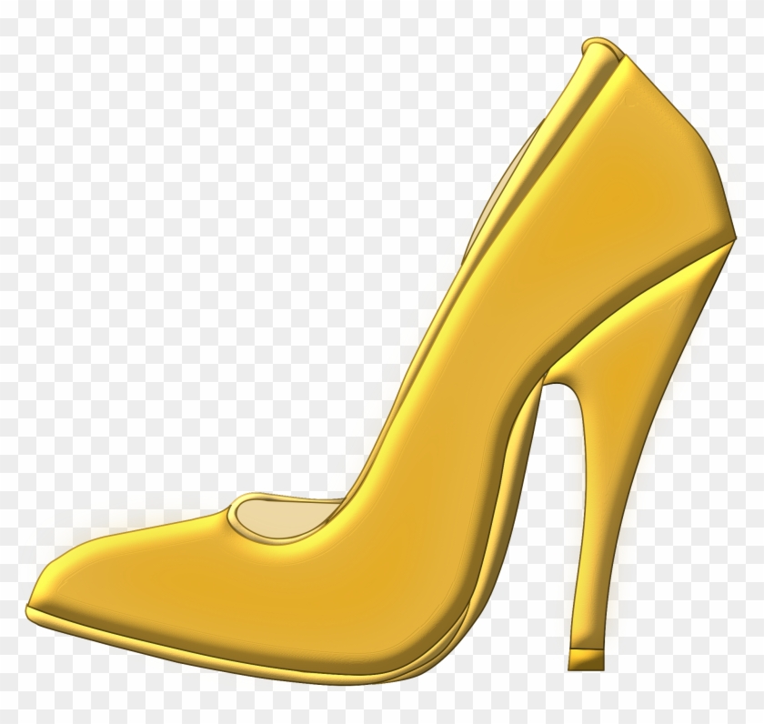 Clipart Golden Shoe - Golden Shoe Clipart #790440