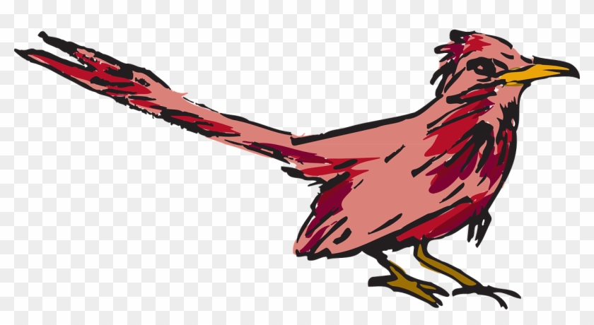 Red Bird Wings Feathers Cartoon Png Image - Bird #790441
