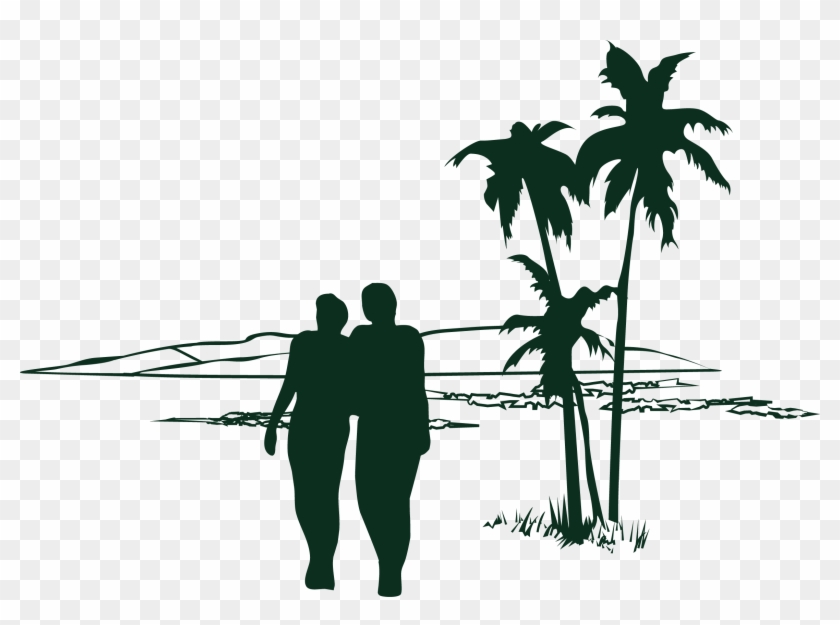 T-shirt Tree Coconut - Png Silhouette Summer #790493