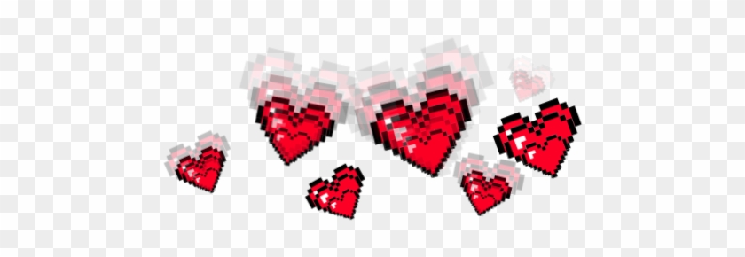 Ftestickers Heart Heartbeat Pixel Hearts - Sticker Tumblr Red Png #790639