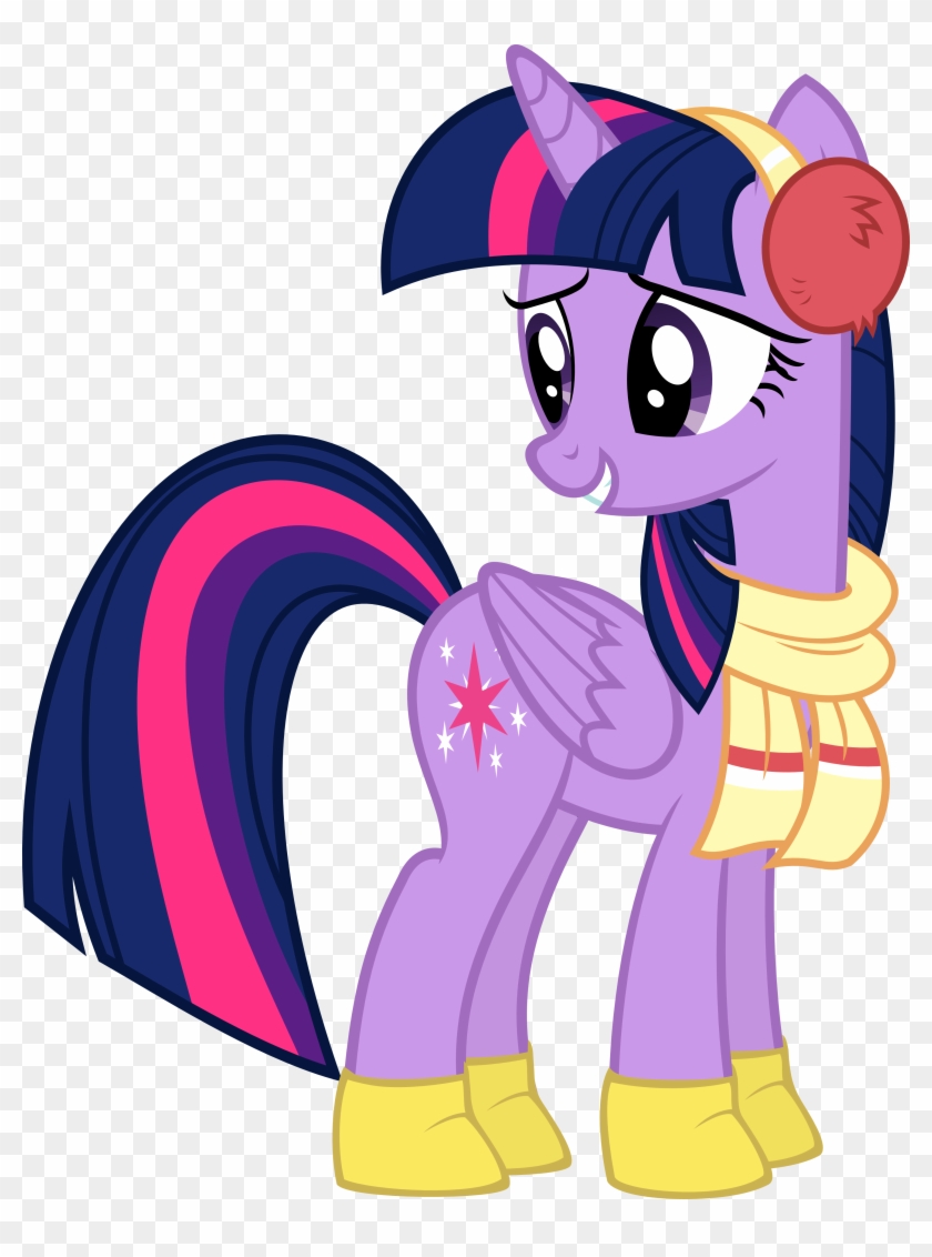 Slb94, Boots, Clothes, Earmuffs, Female, Looking Back, - Twilight Sparkle And Spike #790715