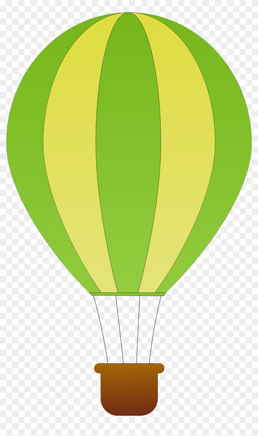 Big Image - Green Hot Air Balloon Clip Art #790776