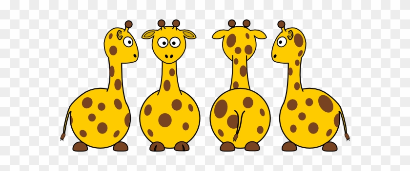 Cartoon Giraffe Svg Clip Arts 594 X 272 Px - Side Clipart #790803.