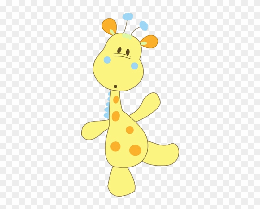 Cute Baby Cartoon Giraffe - Baby Shower #790805