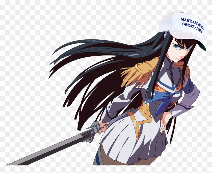 Make Americ Greatagan Satsuki Kiryuin Anime Human Hair - Kill La Kill Satsuki Kiryuin #790841