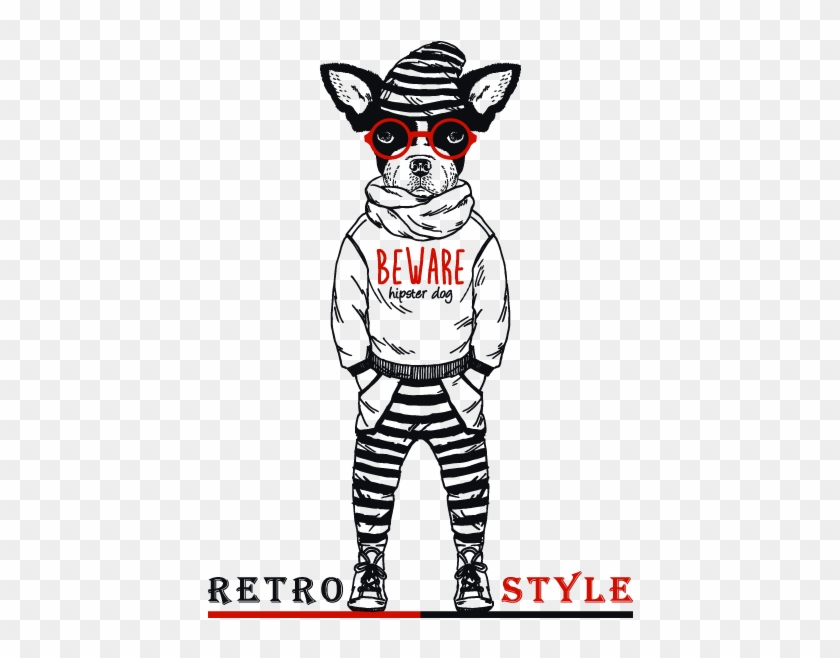 Vinilos Decorativos Beware Hipster Dog - Nobiggiekids Baby Boy Clothes, Baby Clothing - Baby #790846