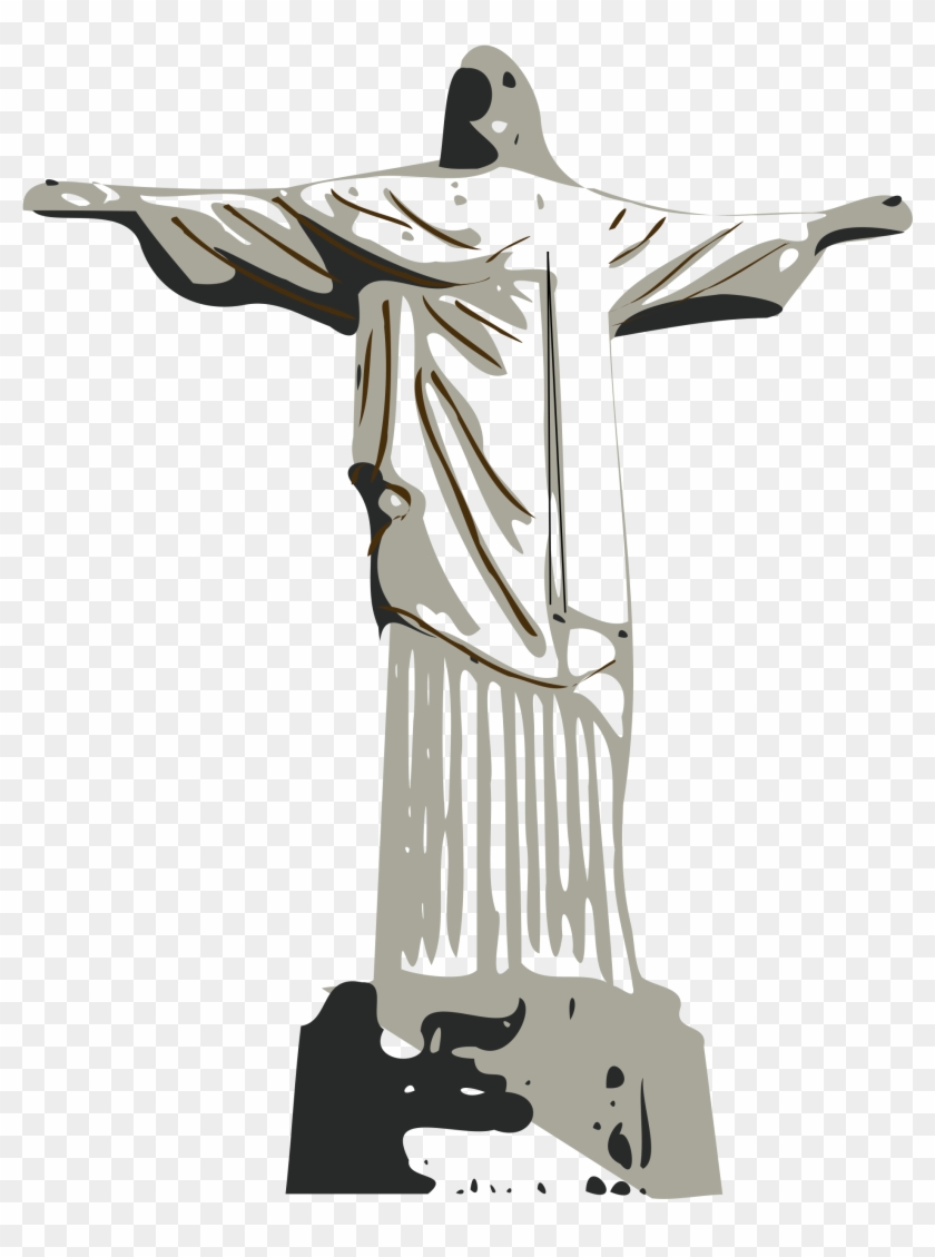Statue Svg - Christ The Redeemer Clipart #790877
