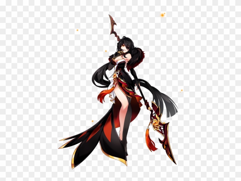 Look At Her Design She Has A Similar Color Scheme To - Elsword Yama Raja 3rd Job #790917
