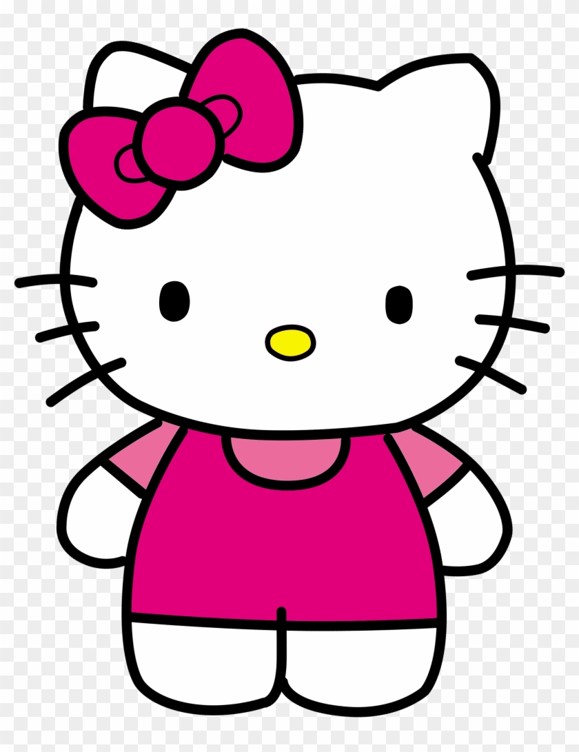 Hello Kitty Cartoon Clip Art - Hello Kitty Name Tag - Free Transparent PNG  Clipart Images Download