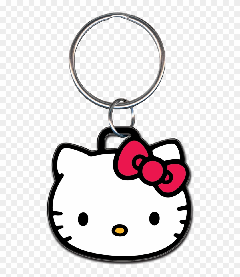 Hello Kitty Head Shape Keychain - Cartoon Characters Hello Kitty #790973