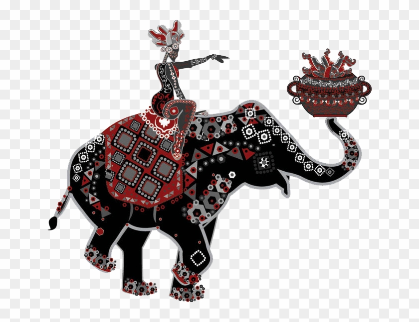 Indian Elephant Drawing Clip Art - Indian Elephant Drawing Clip Art #791014