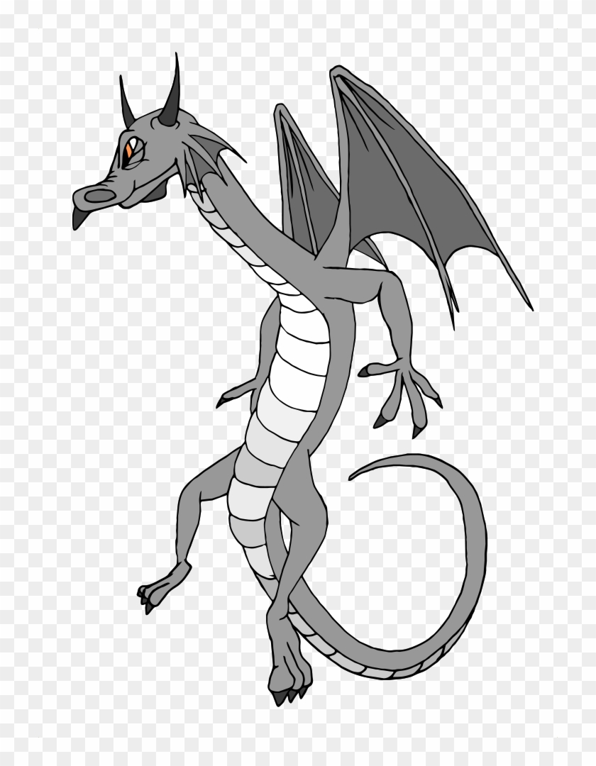 Grey Dragon Dragon Vector Rooweb Clipart Rh Clipart - Cartoon #791049