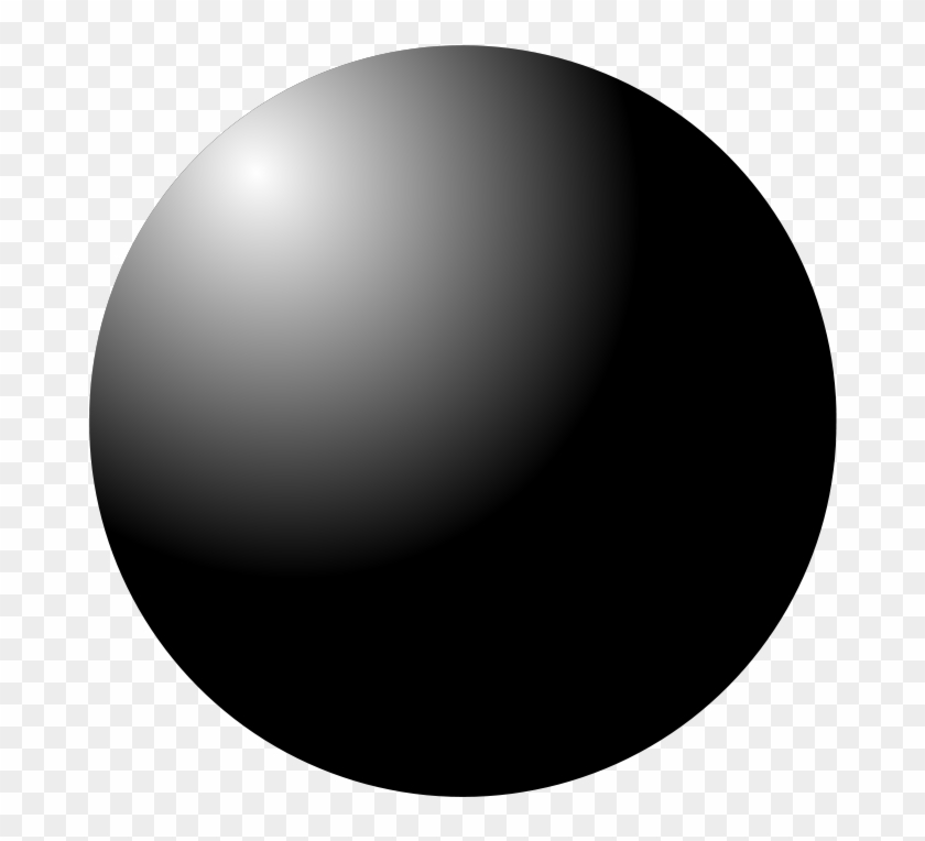 Sphere Black And White Clipart #791066