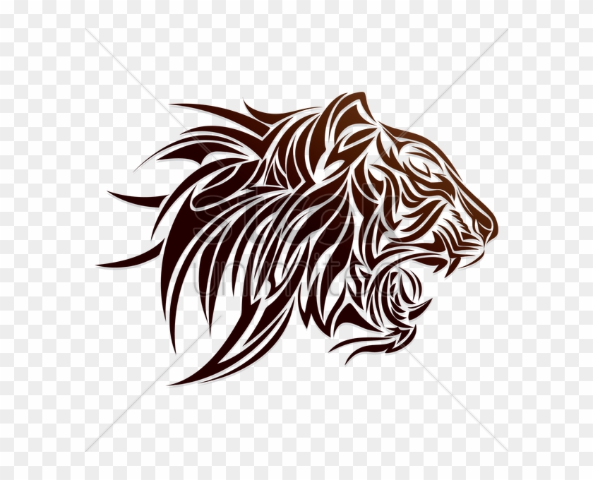 Tiger Head Tattoo V矢量图形 - Head Of Tiger Drawing Tattoo - Free Transparent  PNG Clipart Images Download