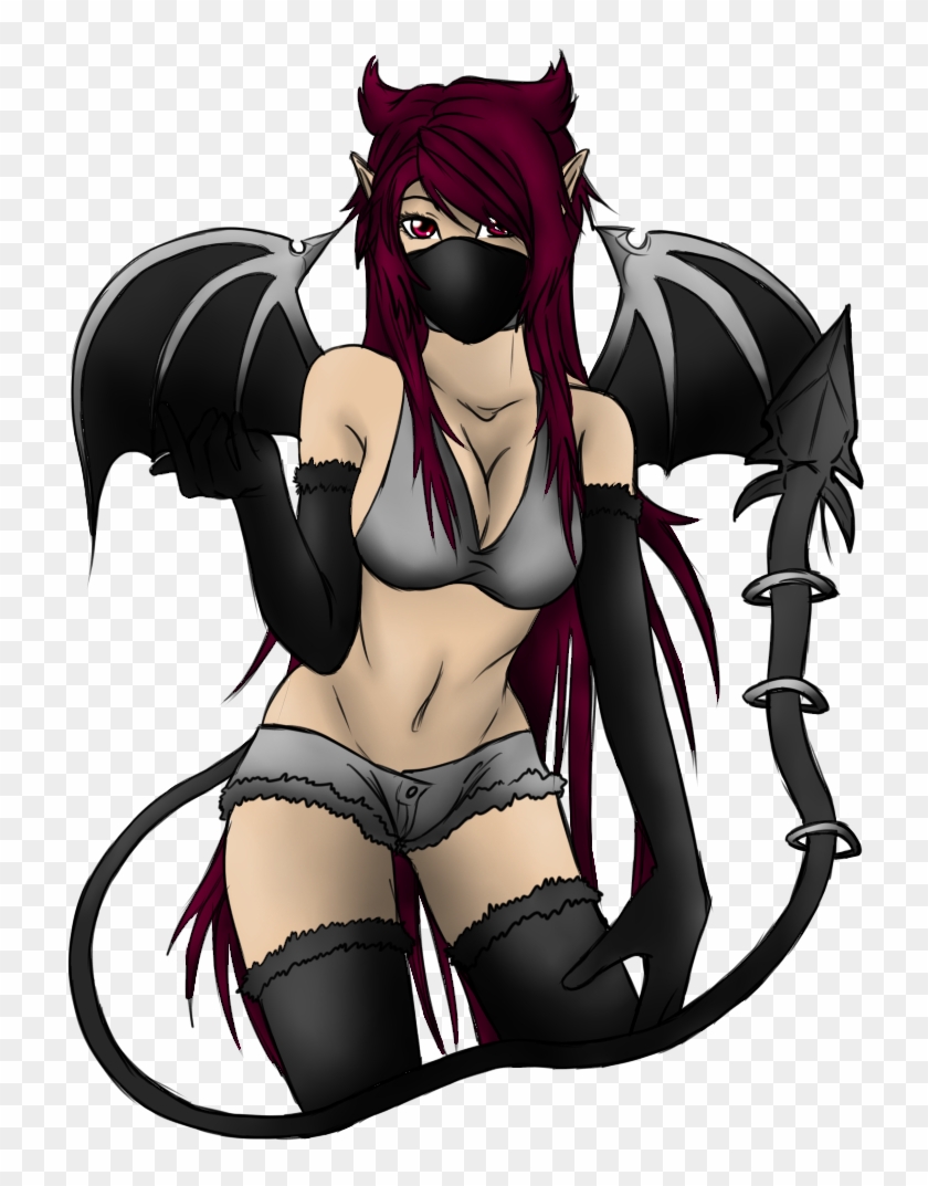 Halloween Demon Girl By Zitsakats - Demon Girl Png #791072