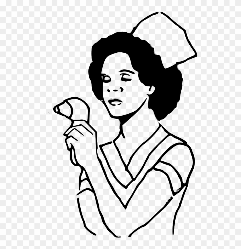 Nursing Nurse's Cap Clip Art - Clipart On Nurse Outline #791104