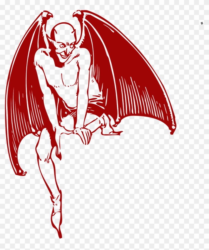 Devil Evil Demon Monster Wings Png Image - Red Devil Png - Free Transparent  PNG Clipart Images Download
